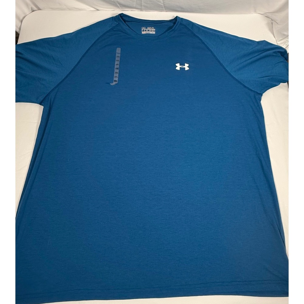 Under Armour Heatgear Loose T-Shirt Mens 2XL Blue Short Sleeve Performance Tee